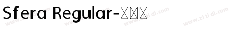 Sfera Regular字体转换